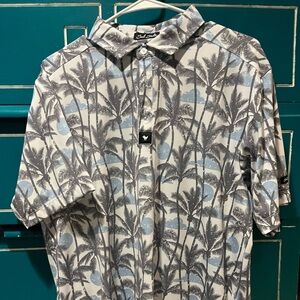 Bad Birdie gold polo